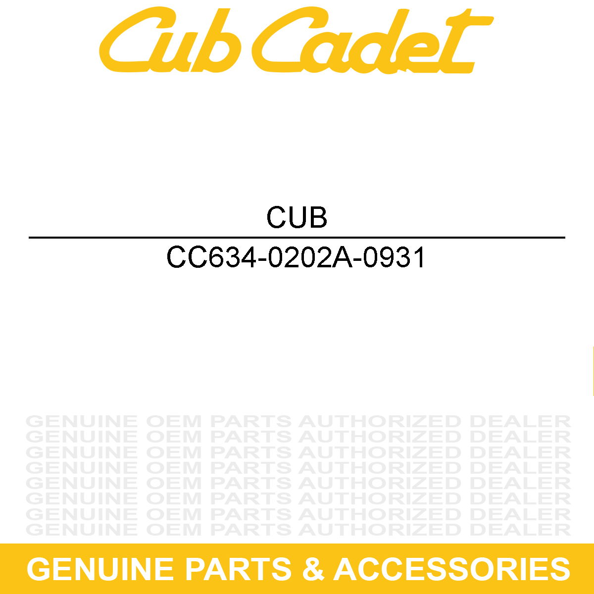 CUB CADET 634-0202A-0931 Wheel Assembly 23 X 10.5 X 12 Beige/Carlisle GT 1054