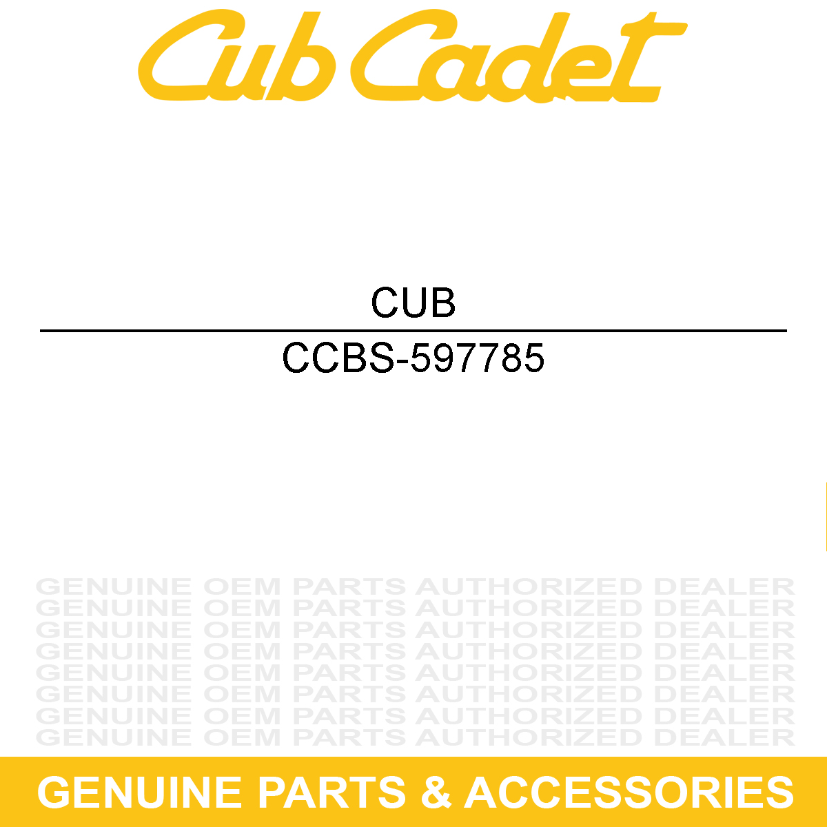 CUB CADET BS-597785 Push Rod SLTX Z Tank RZT LTX LT GT 50 364 44 1170 ...