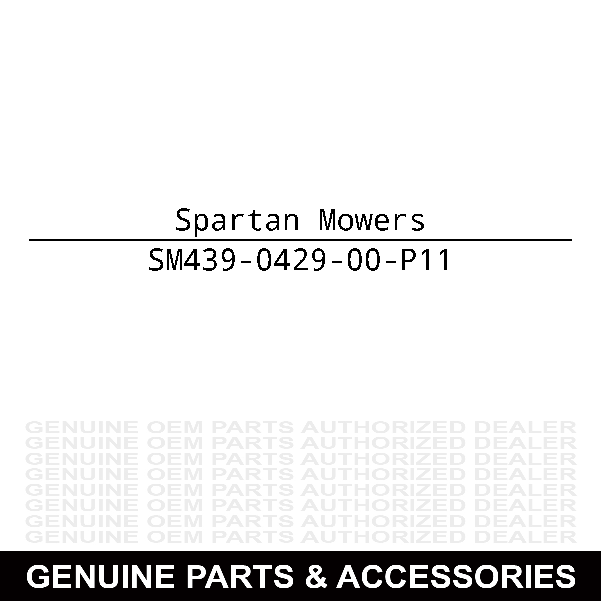 Spartan Mowers 439-0429-00-P11 Lower Seat Shock Mount Bracket